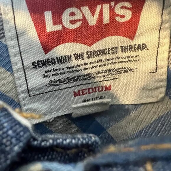 Levi's Men's Dark Denim Working Shirt - Size M - Picture 4 of 8